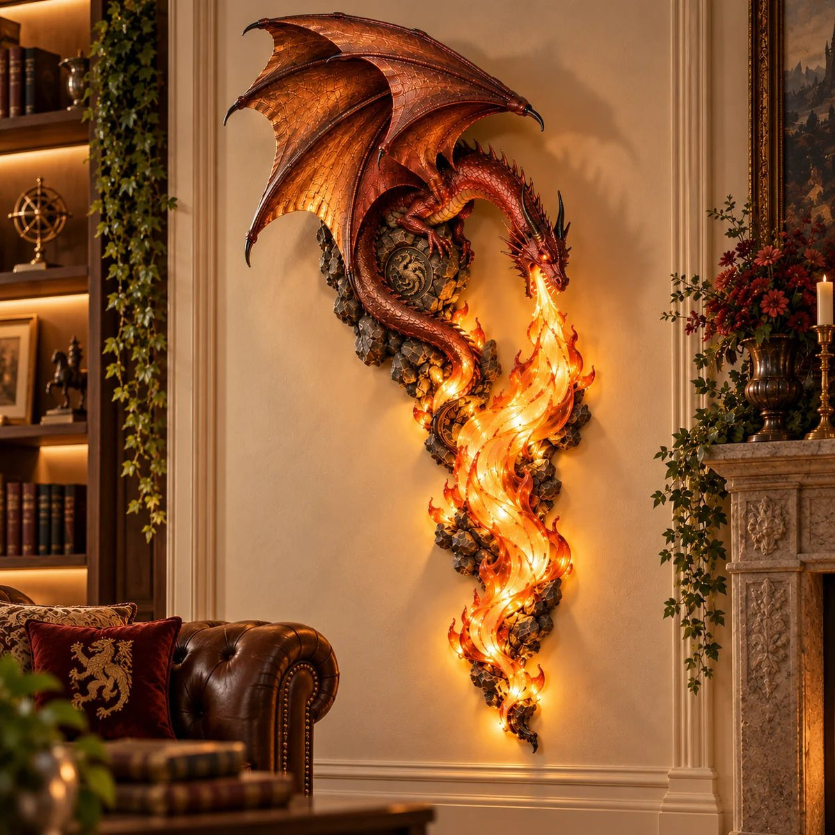 š„Last Day 49% OFF -š Dragonfire Guardian⢠Wall Sconce ā A Legendary Flame Awakens On Your Wall š„
