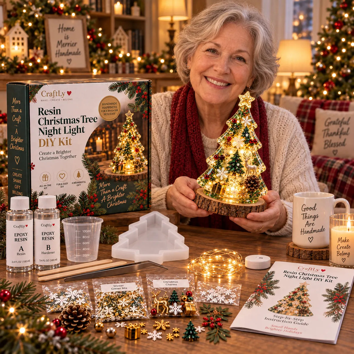 π DIY Christmas Tree Night Light Kit β π Step-by-Step Guide Included