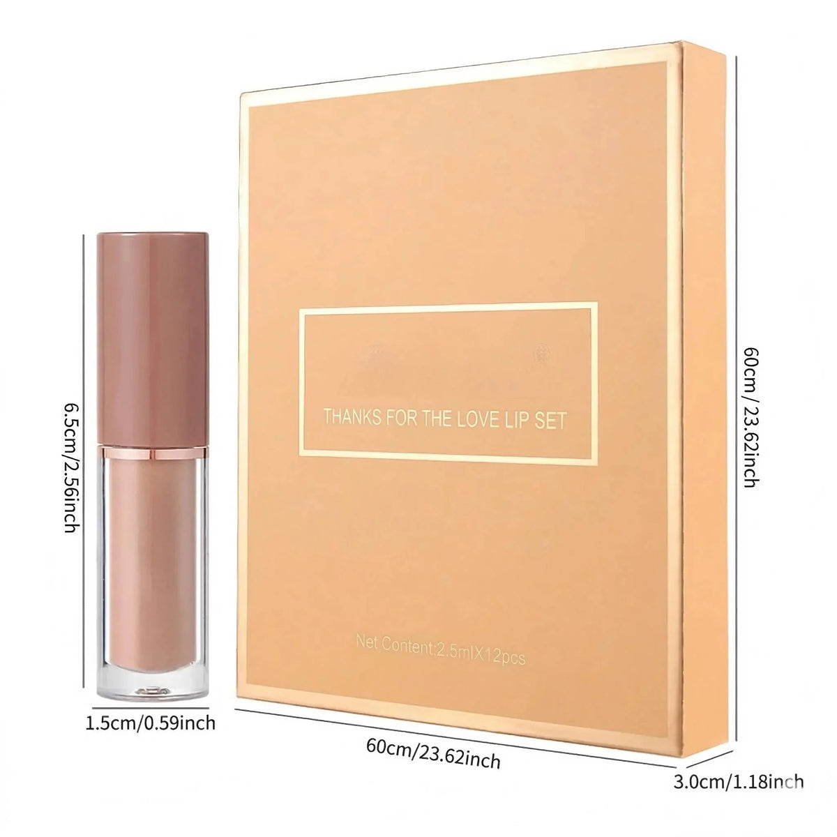 💄 12-Color Liquid Lipstick Gift Set