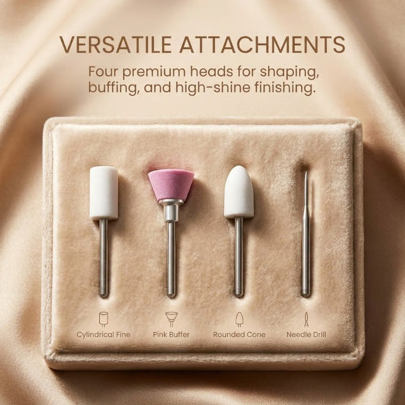 Interchangeable nail grinding heads
