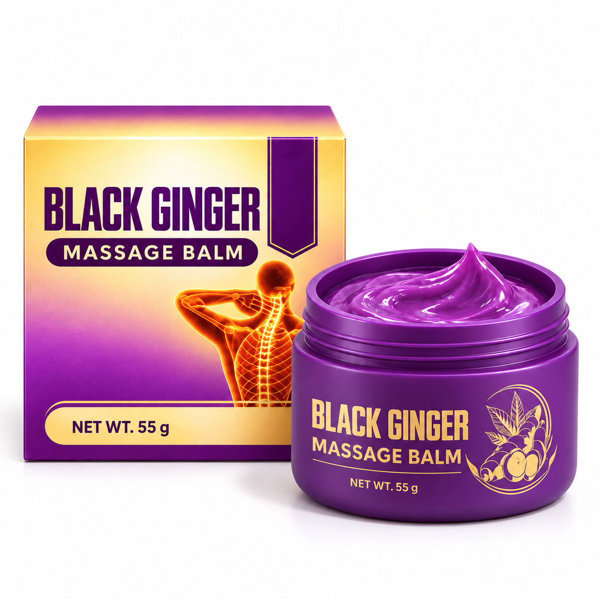 Black Ginger Massage Balm — 55 g