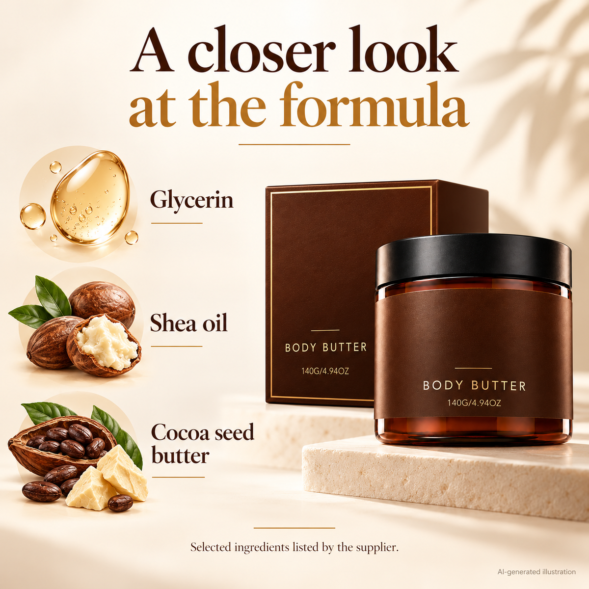 Moisturizing Body Butter, 140g