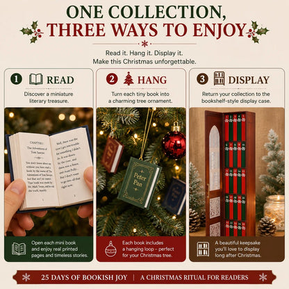 Last Day 50% OFF ✨💥 Mini Book Ornament Advent
