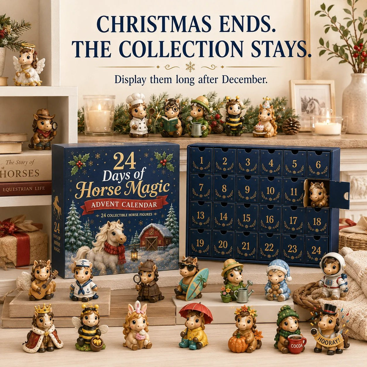 ⏰🐴 2026 Horse Advent Calendar – 24 Days of Horse Magic (📦Buy 2 Free Shipping)