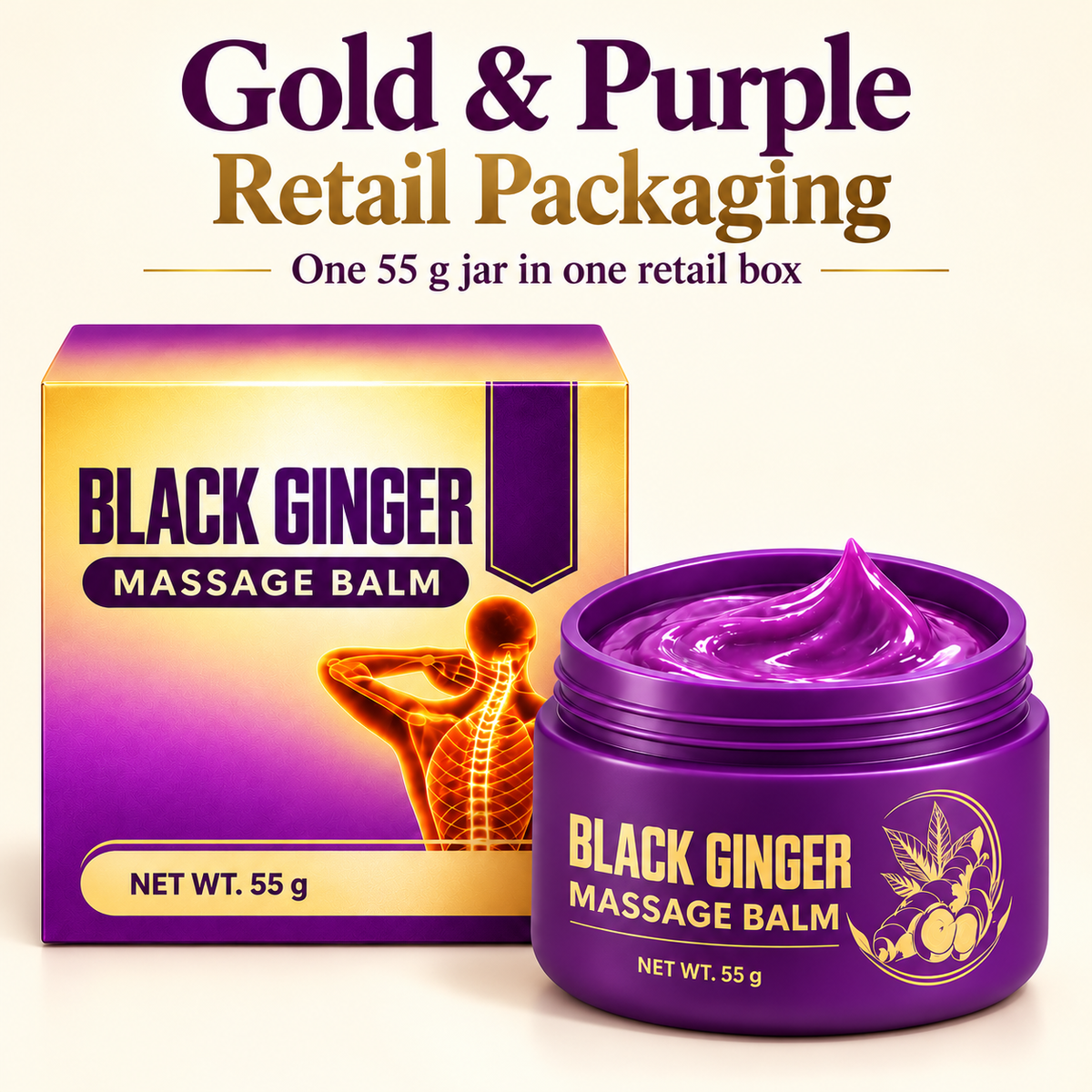Black Ginger Massage Balm — 55 g