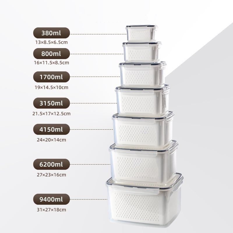 Food Storage Containers for Refrigerator Organization(3-6 PCS)