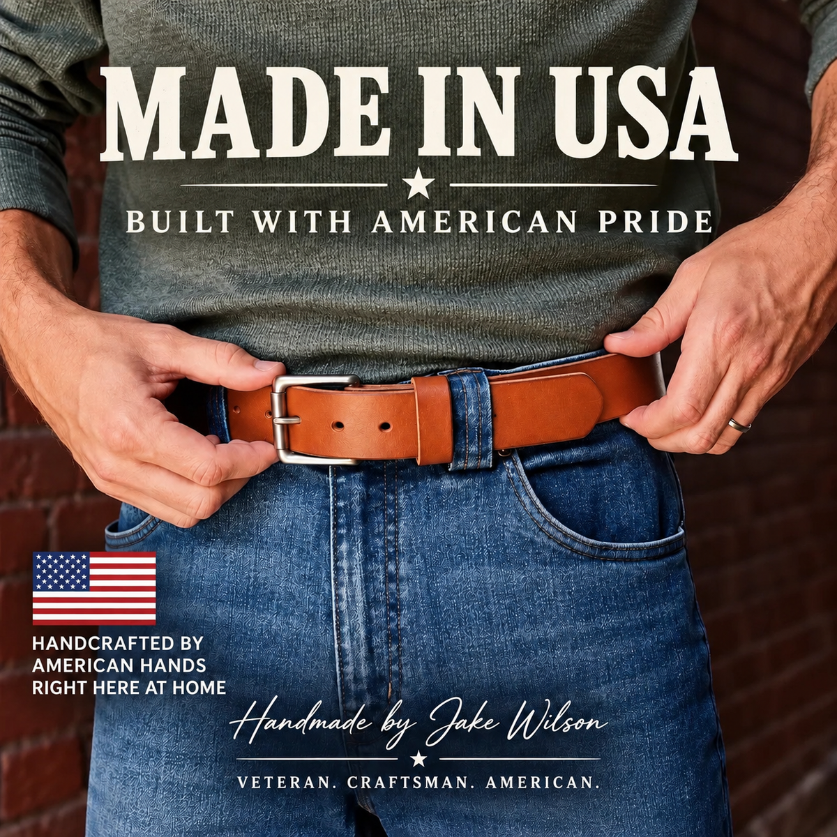 🔥 100% Handmade Full-Grain Buffalo Leather Belt – Built to Last(𝐉𝐚𝐤𝐞 𝐖𝐢𝐥𝐬𝐨𝐧 𝐇𝐚𝐧𝐝𝐦𝐚𝐝𝐞®)