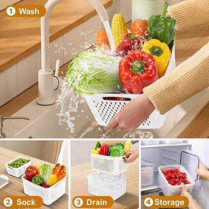 Food Storage Containers for Refrigerator Organization(3-6 PCS)