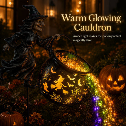 🧙‍♀️Halloween Witch Cauldron Garden Light