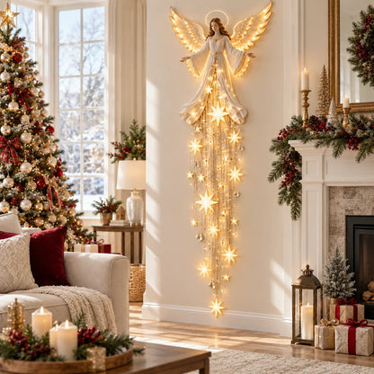 🔥Last Day 49% OFF - Angel Blessing Starfall Wall Light™ – Heavenly Christmas Wall Decor