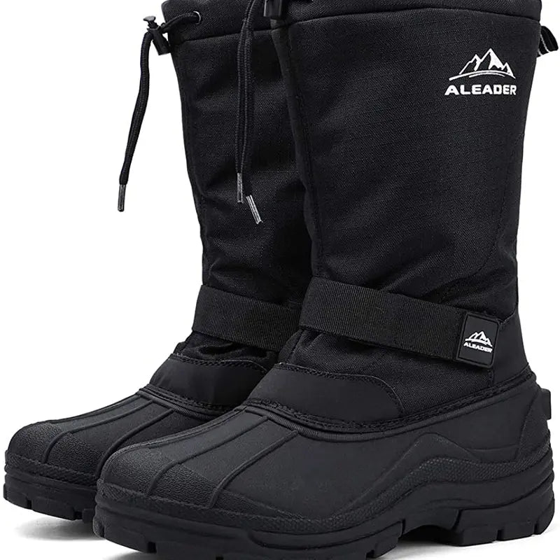 ❄️ Men’s Waterproof Insulated Snow Boots – Warm, Anti-Slip & Easy On/Off