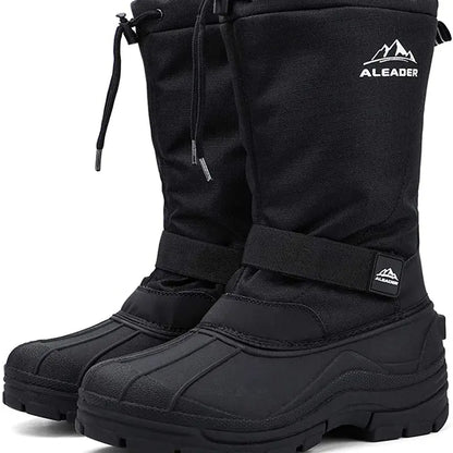 ❄️ Men’s Waterproof Insulated Snow Boots – Warm, Anti-Slip & Easy On/Off