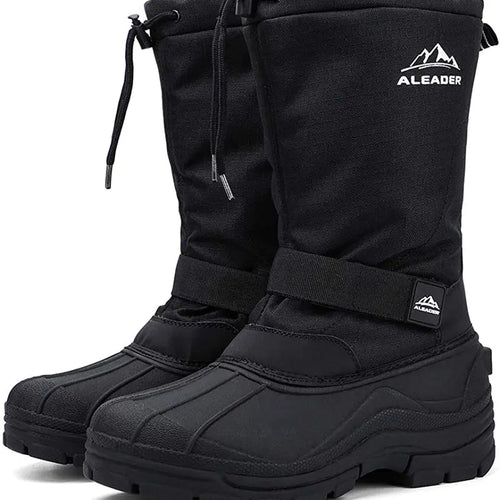 ❄️ Men’s Waterproof Insulated Snow Boots – Warm, Anti-Slip & Easy On/Off