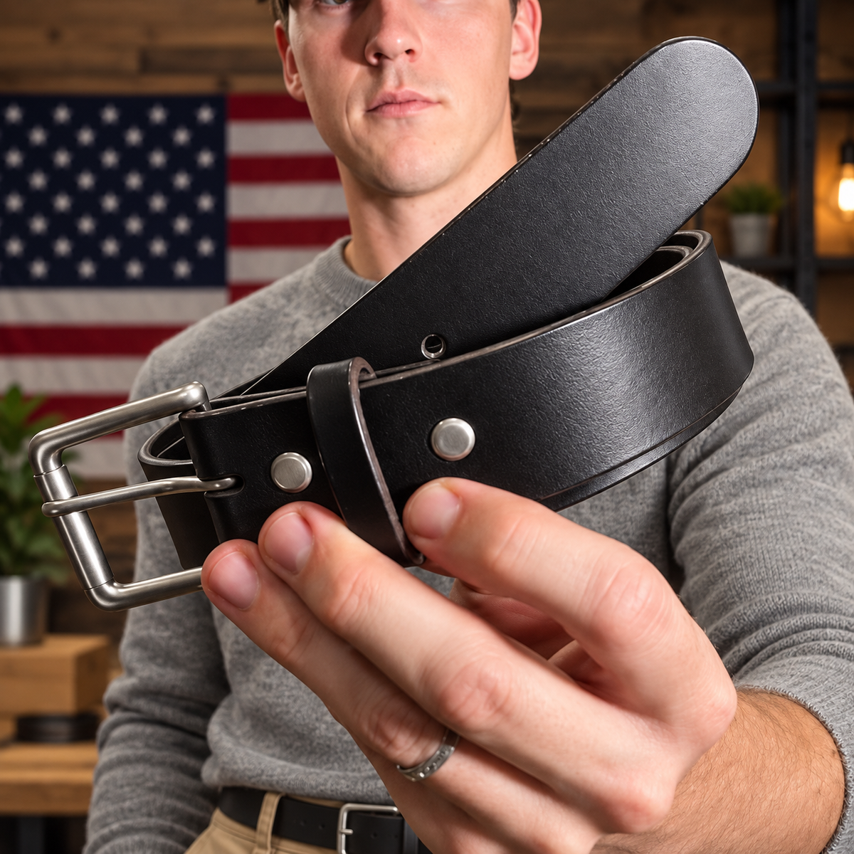 🔥 100% Handmade Full-Grain Buffalo Leather Belt – Built to Last(𝐉𝐚𝐤𝐞 𝐖𝐢𝐥𝐬𝐨𝐧 𝐇𝐚𝐧𝐝𝐦𝐚𝐝𝐞®)