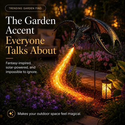 🔥Last Day 50% OFF -Solar Dragon Fire Garden Light