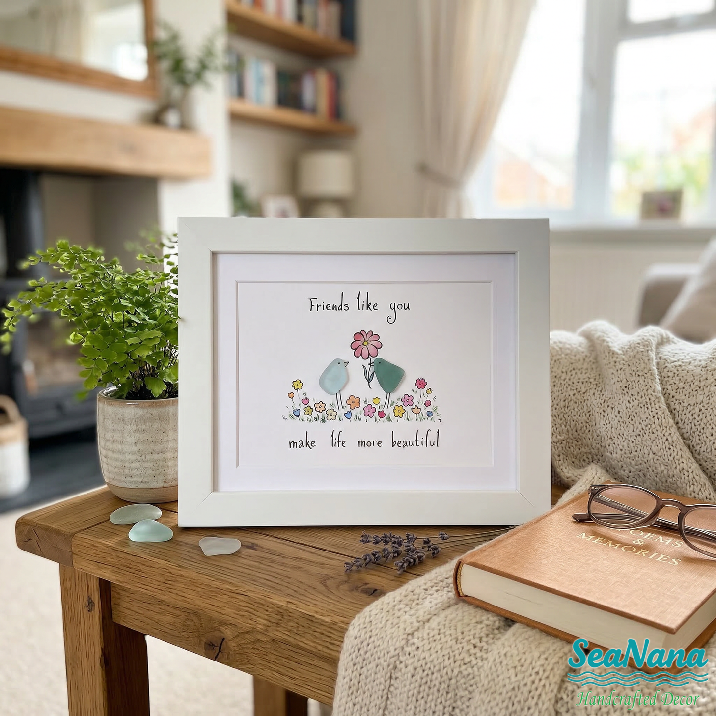 Heartfelt Sea Glass Bird Art: Unique Gifts to Honor Your Closest Friends