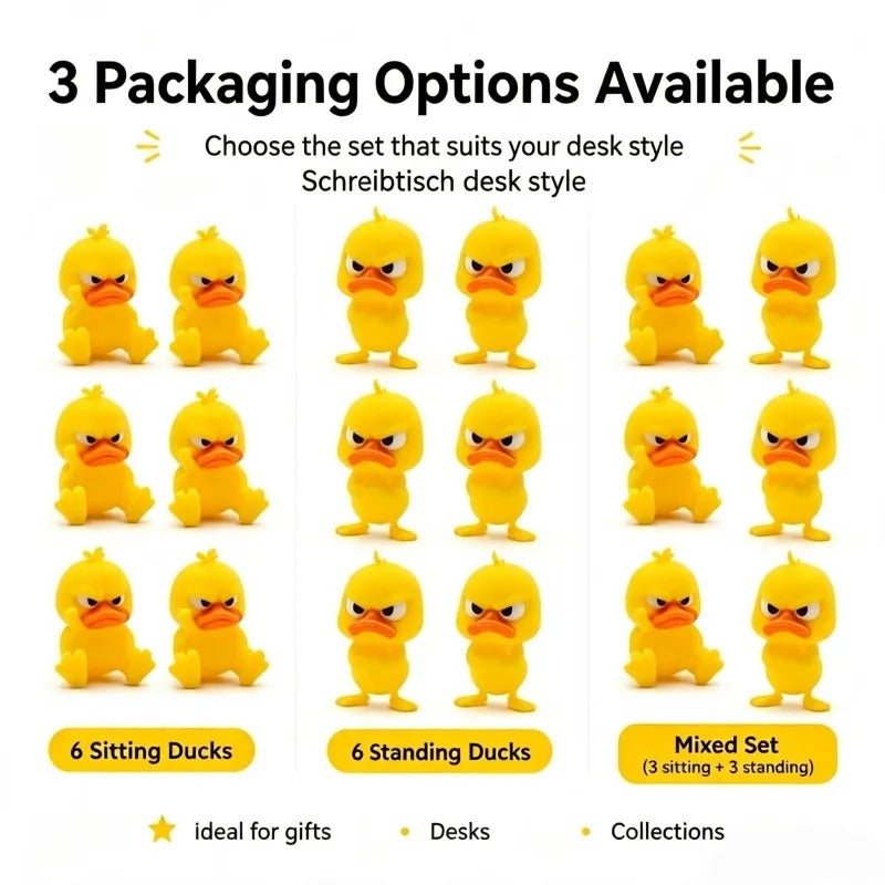 😠Angry Duck Desk Figurine – Add a cheeky touch to your workspace!🐥