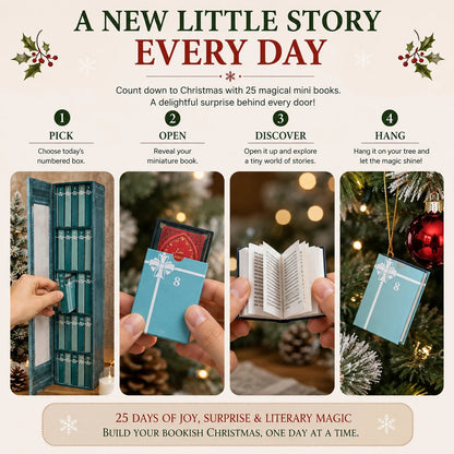 Last Day 50% OFF ✨💥 Mini Book Ornament Advent