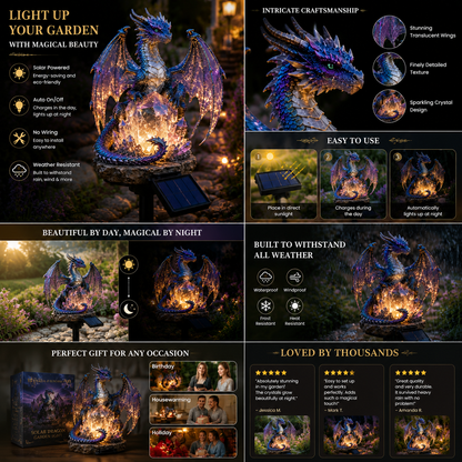 TODAY'S SPECIAL OFFER-50% OFF🔥 SOLAR DRAGON CRYSTAL GARDEN LIGHT