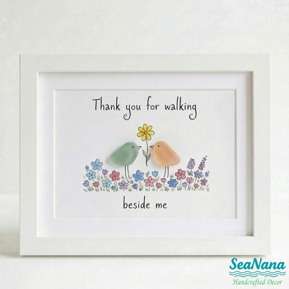 Heartfelt Sea Glass Bird Art: Unique Gifts to Honor Your Closest Friends