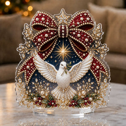 🔥Last Day 50% OFF - 🎄✝️Christmas Bow Crystal Diamond Painting DIY Table Decor Kit