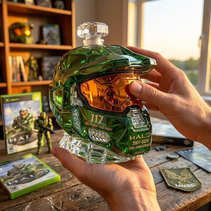 Halo 25th Anniversary Whiskey Bottle