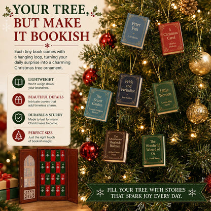 Last Day 50% OFF ✨💥 Mini Book Ornament Advent