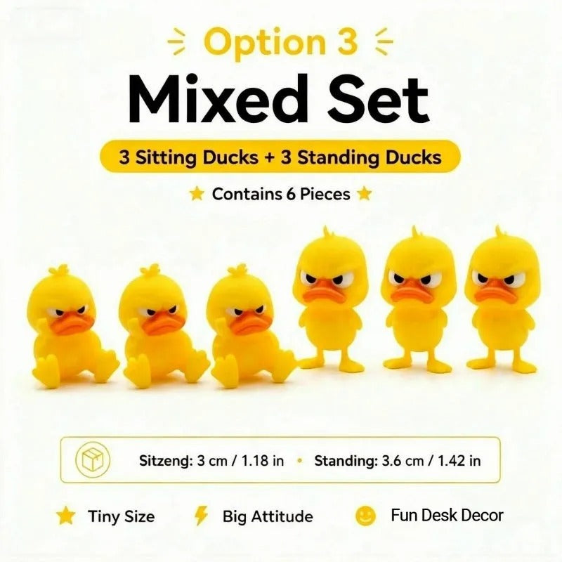 😠Angry Duck Desk Figurine – Add a cheeky touch to your workspace!🐥