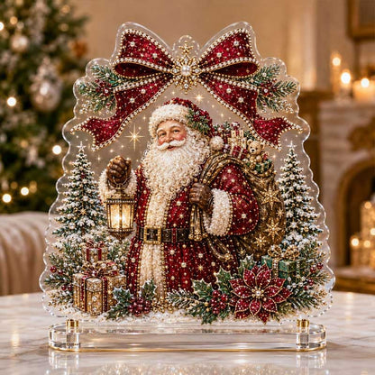🔥Last Day 50% OFF - 🎄✝️Christmas Bow Crystal Diamond Painting DIY Table Decor Kit