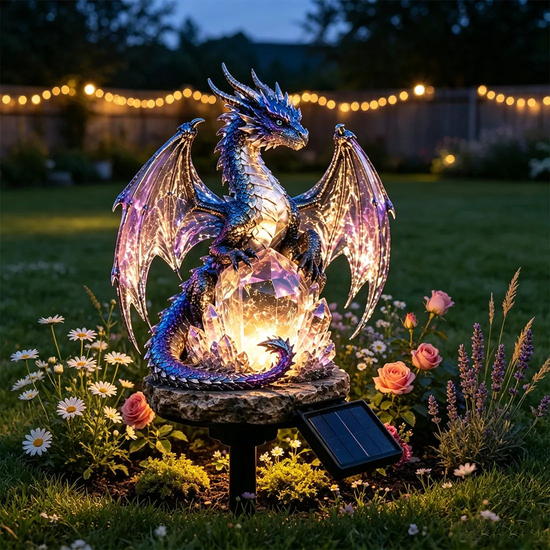TODAY'S SPECIAL OFFER-50% OFF🔥 SOLAR DRAGON CRYSTAL GARDEN LIGHT