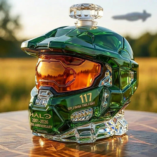 Halo 25th Anniversary Whiskey Bottle