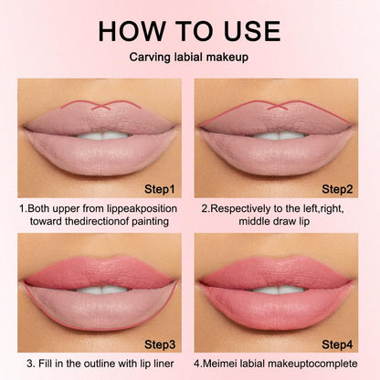💋 12-Piece Matte Lip Liner Set — Waterproof & Smudge-Proof ✨