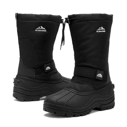 ❄️ Men’s Waterproof Insulated Snow Boots – Warm, Anti-Slip & Easy On/Off