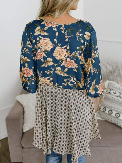 HOT SALE Women's Floral Kimono Ruffle Sleeve Tie Cardigans Flowy Boho Loose Cover Ups
