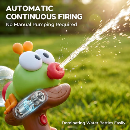 🎉Cute boys and girls playing in the water with ant-shaped electric press water guns, beach water fights, pool fun, and children’s water guns for drifting