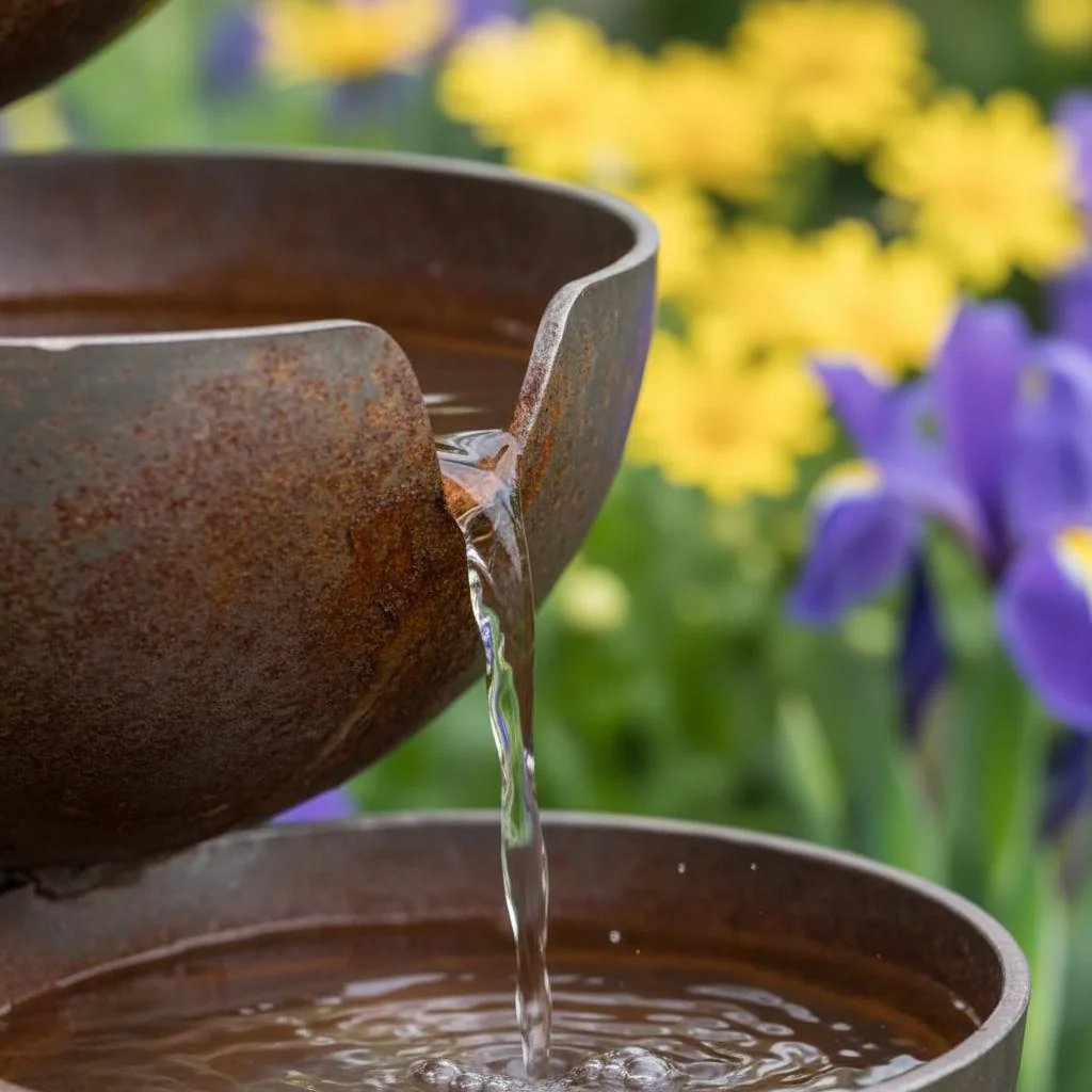 LAST DAY 70%OFF 🌧️ Rain Catcher Self-Filling Bird Bath 🐦 Weatherproof Outdoor Garden Bird Water Bowl