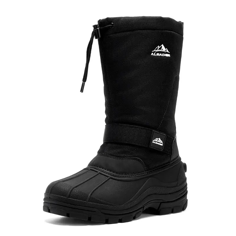 ❄️ Men’s Waterproof Insulated Snow Boots – Warm, Anti-Slip & Easy On/Off