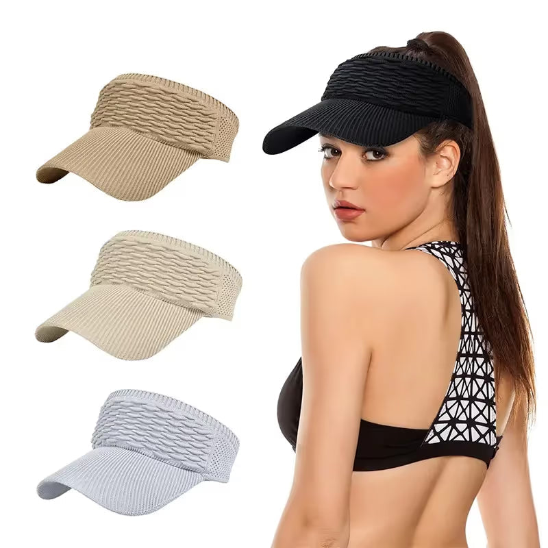 🔥 Women's High Ponytail Sun Visor Hats