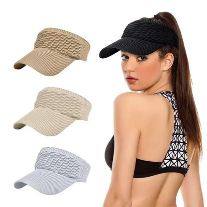 🔥 Women's High Ponytail Sun Visor Hats
