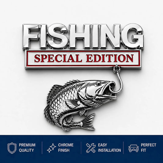 🔥LAST DAY 49% OFF- 🎣 Fishing Special Edition Premium 3D Metal Vehicle Emblem Badge