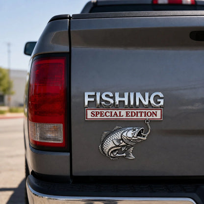 🔥LAST DAY 49% OFF- 🎣 Fishing Special Edition Premium 3D Metal Vehicle Emblem Badge
