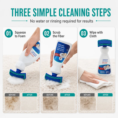✨ Waterless Fabric & Carpet Cleaner – Easy, No-Rinse Cleaning for Upholstery