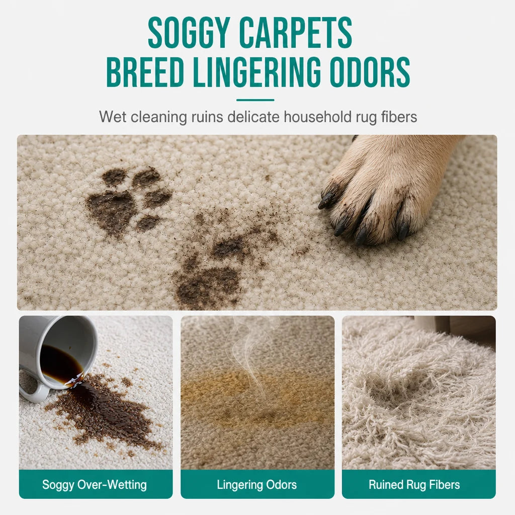 ✨ Waterless Fabric & Carpet Cleaner – Easy, No-Rinse Cleaning for Upholstery
