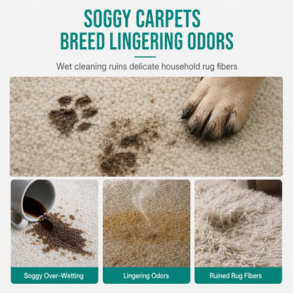 ✨ Waterless Fabric & Carpet Cleaner – Easy, No-Rinse Cleaning for Upholstery