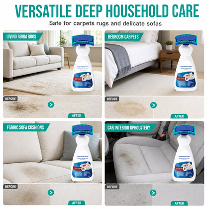 ✨ Waterless Fabric & Carpet Cleaner – Easy, No-Rinse Cleaning for Upholstery