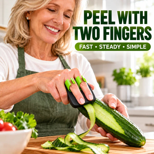 🥳2026 Hot Sale🥳💞50k+ Sold! 🧣❄️ 50% Off!ergonomic Two-finger Fruit And Vegetable Peeler