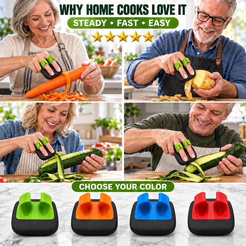 🥳2026 Hot Sale🥳💞50k+ Sold! 🧣❄️ 50% Off!ergonomic Two-finger Fruit And Vegetable Peeler