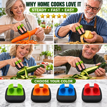🥳2026 Hot Sale🥳💞50k+ Sold! 🧣❄️ 50% Off!ergonomic Two-finger Fruit And Vegetable Peeler