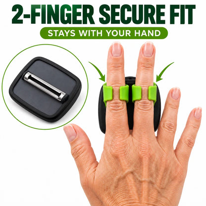 🥳2026 Hot Sale🥳💞50k+ Sold! 🧣❄️ 50% Off!ergonomic Two-finger Fruit And Vegetable Peeler