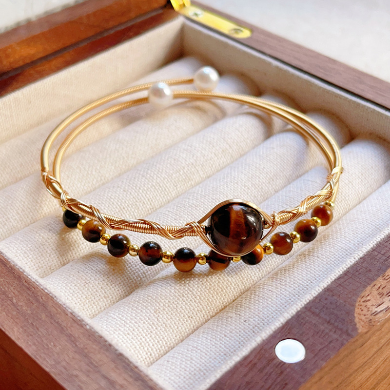 ✨ Cat’s Eye Bracelet – Elegant, Shimmering Beaded Jewelry